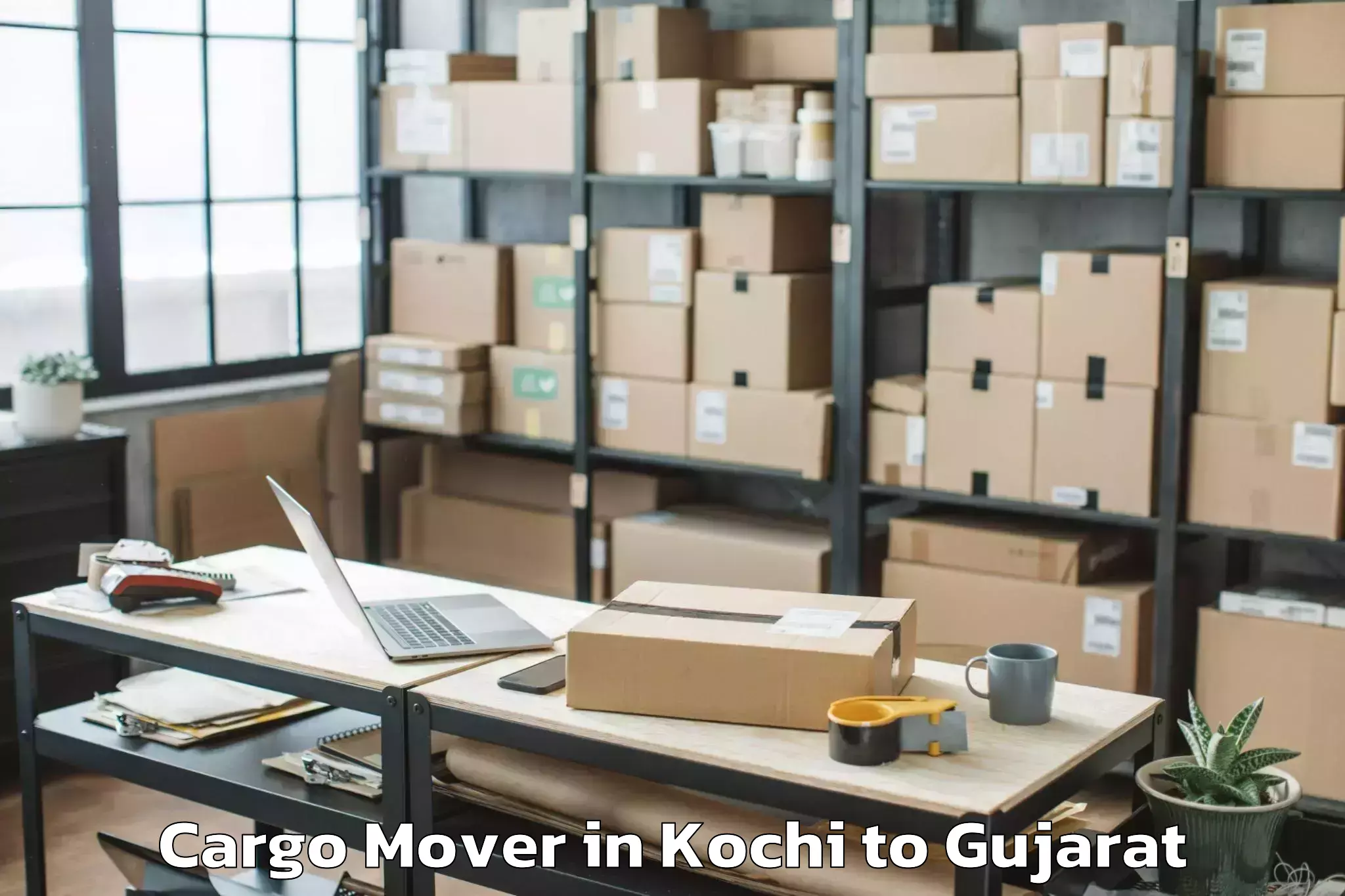 Top Kochi to Porbandar Cargo Mover Available